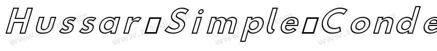 Hussar Simple Conden字体转换